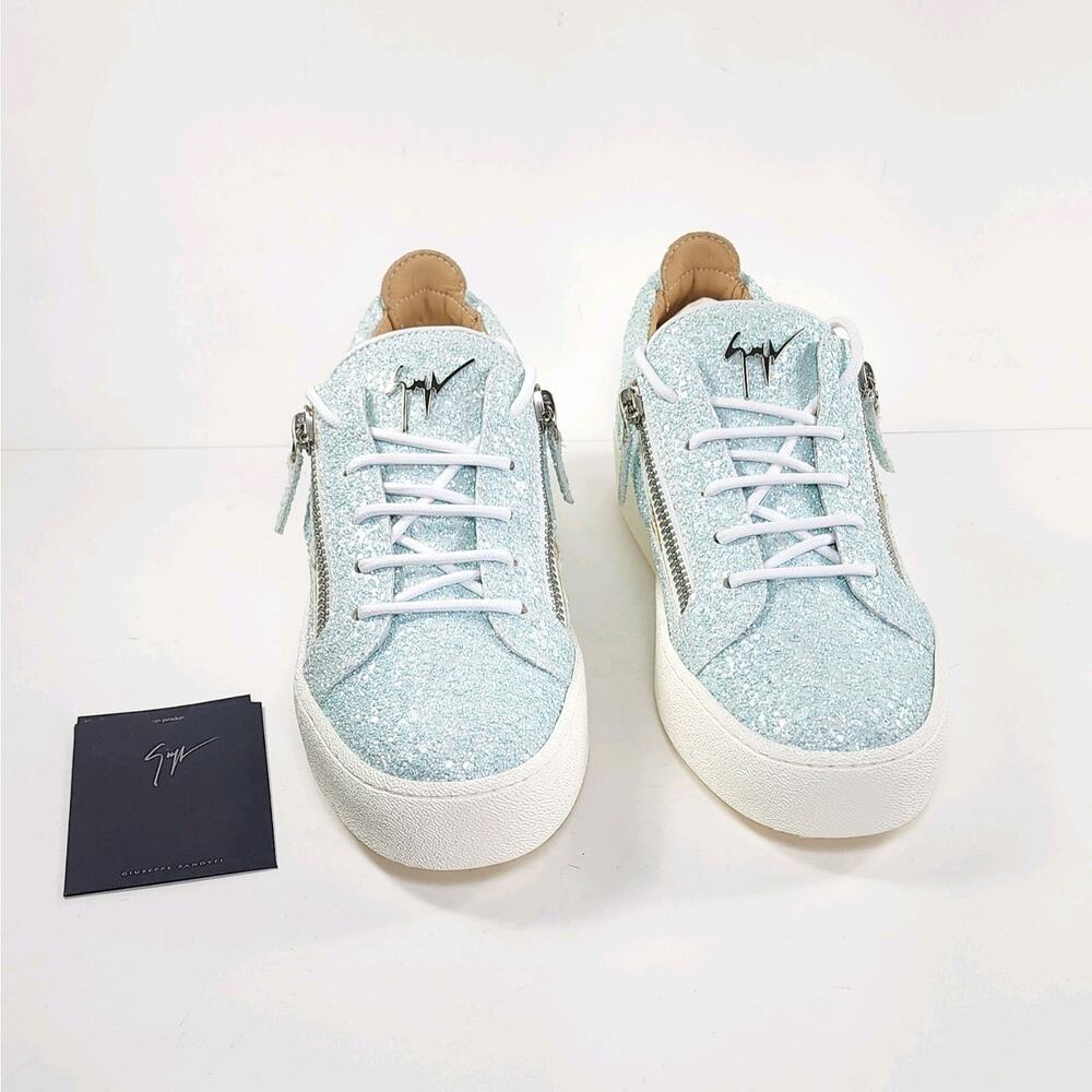 GIUSEPPE ZANOTTI Sneakers US9.5 UK6.5 EU39.5 Logo Glitter Made in ItalyRRP$560